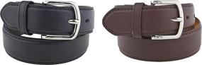 img 1 attached to Pack Kids Faux Leather Belt Boys' Accessories and Belts