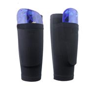 ⚽️ soccer shin guard sock with compression calf sleeves and shin pad pocket - breathable leg performance support for youth soccer players, from beginner to elite athletes logo