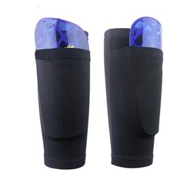 img 4 attached to ⚽️ Soccer Shin Guard Sock with Compression Calf Sleeves and Shin Pad Pocket - Breathable Leg Performance Support for Youth Soccer Players, From Beginner to Elite Athletes