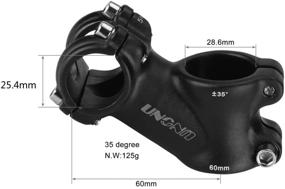 img 3 attached to FOMTOR 25.4 Stem - 60mm/90mm/110mm, 35 Degree, Handlebar Stem 🚲 Riser - Ideal for Mountain Bike, Road Bike, BMX, and MTB