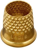 🧵 lacis rq62 15mm open top tailor's thimble, 15mm, brown: enhance your sewing with precision and style logo