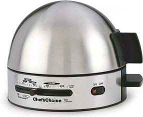 img 2 attached to 🥚 Chef'sChoice 810 Gourmet Egg Cooker: Perfectly Cook Soft, Medium, Hard Boiled, and Poached Eggs with Electronic Timer, Audible Ready Signal - Nonstick Stainless Steel Design - 7 Egg Capacity, Silver