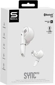 img 1 attached to 🎧 Soul SYNC PRO: Премиальные беспроводные наушники с Bluetooth и двумя микрофонами - жемчужно-белые