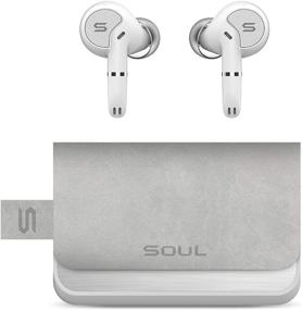 img 4 attached to 🎧 Soul SYNC PRO: Премиальные беспроводные наушники с Bluetooth и двумя микрофонами - жемчужно-белые