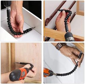 img 1 attached to 🔧 MAEXUS Flexible Drill Bit Extension Kit: Premium Magnetic Hex Soft Shaft for Drills - Perfect Father's Day Gift