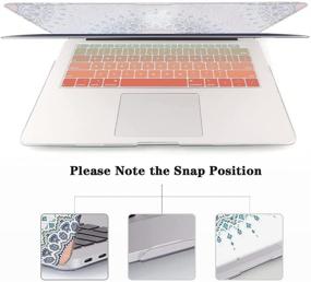 img 1 attached to iCasso MacBook Air 13 Inch Case 2018-2020 - Mandala & Lace Design, Hard Plastic Shell, Keyboard Cover - Compatible with Retina Display Touch ID, A2337M1/A2179/A1932 - Newest MacBook Air 13