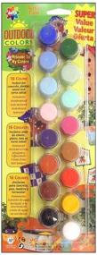 img 2 attached to Enhance Your Outdoor Creativity with Delta Creative Paint Pots Set: 16 Colors, Paint, and Brush!