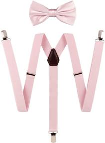 img 4 attached to 👔 Stylish and Sturdy: Adjustable Leather Tie Suspender for a Statement Look