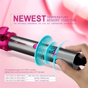 img 1 attached to 💇 Rifny CS10 – 2-in-1 Hair Curling Iron and Flat Iron with Tourmaline Ceramic Technology for All Hair Styles