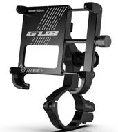 📱 gub plus 11 bike phone mount, alloy bicycle & motorcycle holder with 360° rotation, aluminum for iphone 11 12 pro max mini x xr xs 8 plus, samsung s20 s10/s6 - gps mount for 4-7 inch screen sizes logo