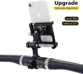 img 2 attached to 📱 GUB Plus 11 Bike Phone Mount, Alloy Bicycle & Motorcycle Holder with 360° Rotation, Aluminum for iPhone 11 12 Pro Max Mini X XR Xs 8 Plus, Samsung S20 S10/S6 - GPS Mount for 4-7 Inch Screen Sizes