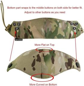 img 3 attached to 🔒 Reusable Outdoor Dustproof Safety Half Tactical Face Cover - Cordura Military Grade Anti Cold Shield for Sports, Airsoft, Bicycle & Mountain Riding