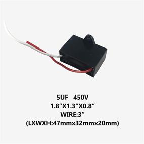 img 1 attached to 💡 CompStudio 2-Pack 5UF 450V AC CBB61 Ceiling Fan Capacitor - 2-Wire, 50/60Hz