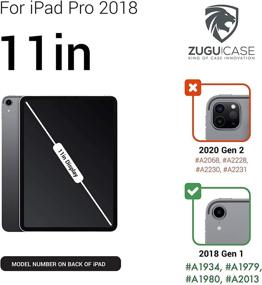 img 3 attached to 📱 The Muse Case - 2018 iPad Pro 11 inch 1st Gen (Old Model) by ZUGU CASE: Ultra-Thin & Highly Protective Magnetic Stand with Sleep/Wake Cover - Black (Fits Model #’s A1934, A1979, A1980, A2013)