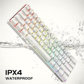 img 2 attached to Punkston TH61 60% Mechanical Gaming Keyboard: Ultra-Compact, RGB Backlit, Programmable, 🔥 Optical Blue Switch – Mini Keyboard with Full Keys for Gaming Enthusiasts