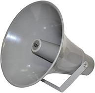 compact 13.5-inch 50w indoor/outdoor pa horn speaker with 400hz-5khz frequency, 8 ohm, 70v transformer - mounting bracket and hardware included for enhanced audio system - pyle phsp131t logo