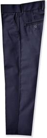 img 2 attached to 👖 Johnnie Lene Boys' Front Dress Pants- Stylish and Comfortable Pants for Kids