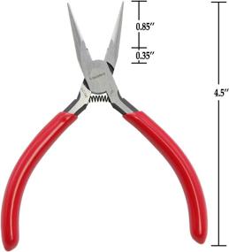 img 3 attached to Whizzotech 🔧 Extended Needle Nose Pliers