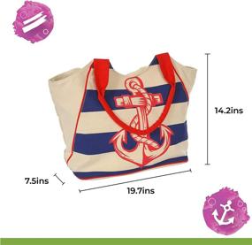 img 3 attached to 🏖️ RGS Waterproof Beach Tote - Stylish Women's Handbags & Wallets in Totes