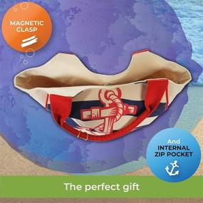 img 1 attached to 🏖️ RGS Waterproof Beach Tote - Stylish Women's Handbags & Wallets in Totes