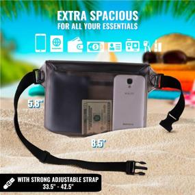 img 2 attached to 🌊 Stay worry-free with AiRunTech Waterproof Pouch (2 Pack) - Ultimate Beach Accessory for Phone and Valuables, Ensuring Dryness & Safety during Water Activities – Ideal for Boating, Swimming, Snorkeling, Kayaking, Beach, Pool