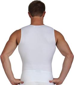 img 2 attached to 👕 Men's Slimming Muscle Shirt - Insta Slim Compression Sleeveless Crew Neck Undershirt