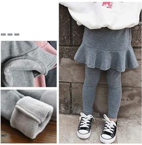 img 2 attached to ❄️ Ehdching Little Winter Pantskirt Leggings: Stylish Girls' Clothing and Leggings for Cold Seasons