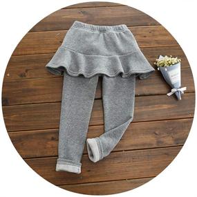 img 3 attached to ❄️ Ehdching Little Winter Pantskirt Leggings: Stylish Girls' Clothing and Leggings for Cold Seasons