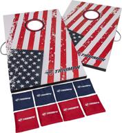 🎯 triumph sports premium 2x3 cornhole sets with led options - includes 8 bean bag toss bags and cornhole boards логотип