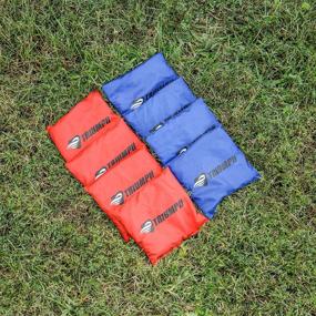 img 2 attached to 🎯 Triumph Sports Premium 2x3 Cornhole Sets with LED Options - Includes 8 Bean Bag Toss Bags and Cornhole Boards