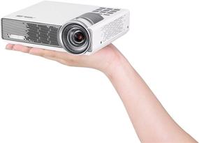 img 1 attached to 📽️ ASUS P3B Portable LED Projector with Speakers - 800 Lumens, WXGA (1280x800) Resolution, HDMI VGA Wireless Connectivity, 12000mAh Battery (Up to 3 Hours), Media Player, Remote Control, 2-Year Warranty