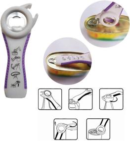 img 1 attached to 🧴 4 in 1 Multi Function Jar Opener for Weak Hands - Ideal for Seniors with Arthritis, Rubber Grip Bottle Opener, Beer Jar Opener, Lid Opener - Perfect for Weak Hand Women