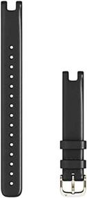 img 1 attached to Garmin Replacement Accessory Band For Lily GPS Smartwatch - Black Italian Leather (Large)