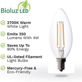 img 2 attached to 💡 Enhanced Efficiency Bioluz Filament Candelabra LED: Illuminate with Utmost Energy Savings!