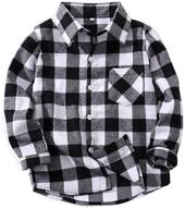 👕 flannel t shirt boys' clothing - toddler christmas outfits for tops, tees, and shirts logo