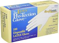 comfitwear size small latex gloves logo