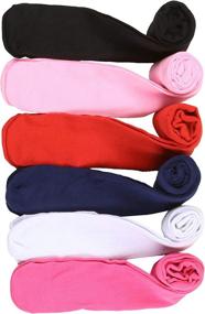 img 1 attached to ToBeInstyle Girls' 6 Pack Full Footed Winter Tights: Warm Assorted Acrylic Blend!