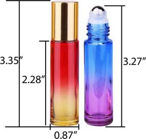 img 2 attached to 🌈 Inice Gradient Stainless Essential Bottles