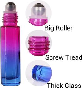 img 1 attached to 🌈 Inice Gradient Stainless Essential Bottles