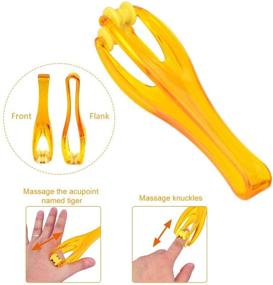 img 4 attached to 👐 10 Pcs Finger Massager Rings and 2 Pcs Rolling Hand Massager Set: Relieve Stress, Relax Overworked Fingers & Toes, Promote Blood Circulation