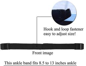 img 3 attached to 🌈 Grestun Compatible Accessory Fitbit Alta/Alta HR Ankle Strap, Ankle Band for Fitbit Alta/Alta HR (Black, 2-Pack)