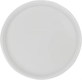 img 4 attached to 🍽️ Sturdy White Plastic Serving Trays