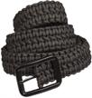 mil tec paracord belt black 130cm logo