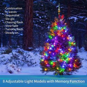 img 3 attached to DANLI 105ft Connectable Fairy Twinkle Lights: 300 LED 8 Modes for Home Decoration, Christmas, Patio, Garden, Wedding Party - Outdoor String Lights