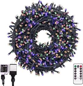 img 4 attached to DANLI 105ft Connectable Fairy Twinkle Lights: 300 LED 8 Modes for Home Decoration, Christmas, Patio, Garden, Wedding Party - Outdoor String Lights