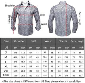 img 2 attached to 👔 Stylish DiBanGu Jacquard Paisley Casual Sleeve Men's Clothing - Trendy and Comfortable Attire for Men