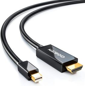 img 4 attached to QGECEN Thunderbolt to HDMI Cable - Mini Displayport to HDMI Cable - Mini DP to HDMI Cable ✨ for MacBook, iMac, Mac Mini, Mac Pro, Microsoft Surface, and More - Supports 4K, 1080P, HDCP, 3D - 6Ft
