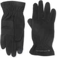 manzella gloves oxford heather medium logo