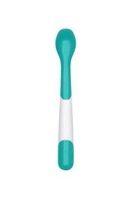 img 1 attached to 🥄 Convenient OXO Tot Plastic Feeding Spoons with Travel Case - Teal & Pink, 3 Piece Set: A Must-Have for Mess-Free Feeding on the Go!