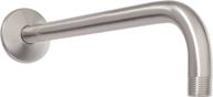 ldr industries 12-inch l-shaped shower arm extension, ideal for rainfall and adjustable showerheads, sleek brushed nickel finish logo